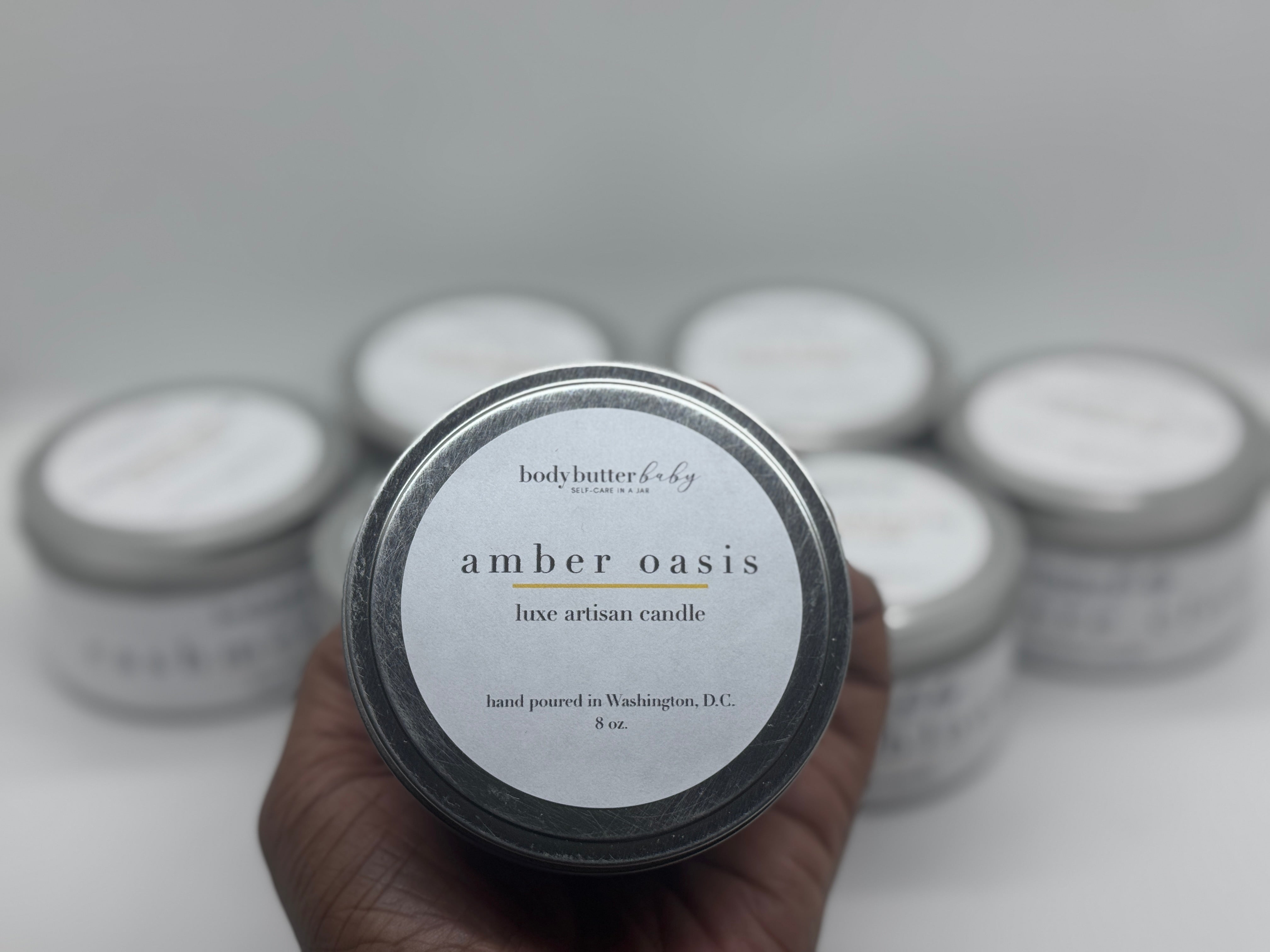 amber oasis luxe candle