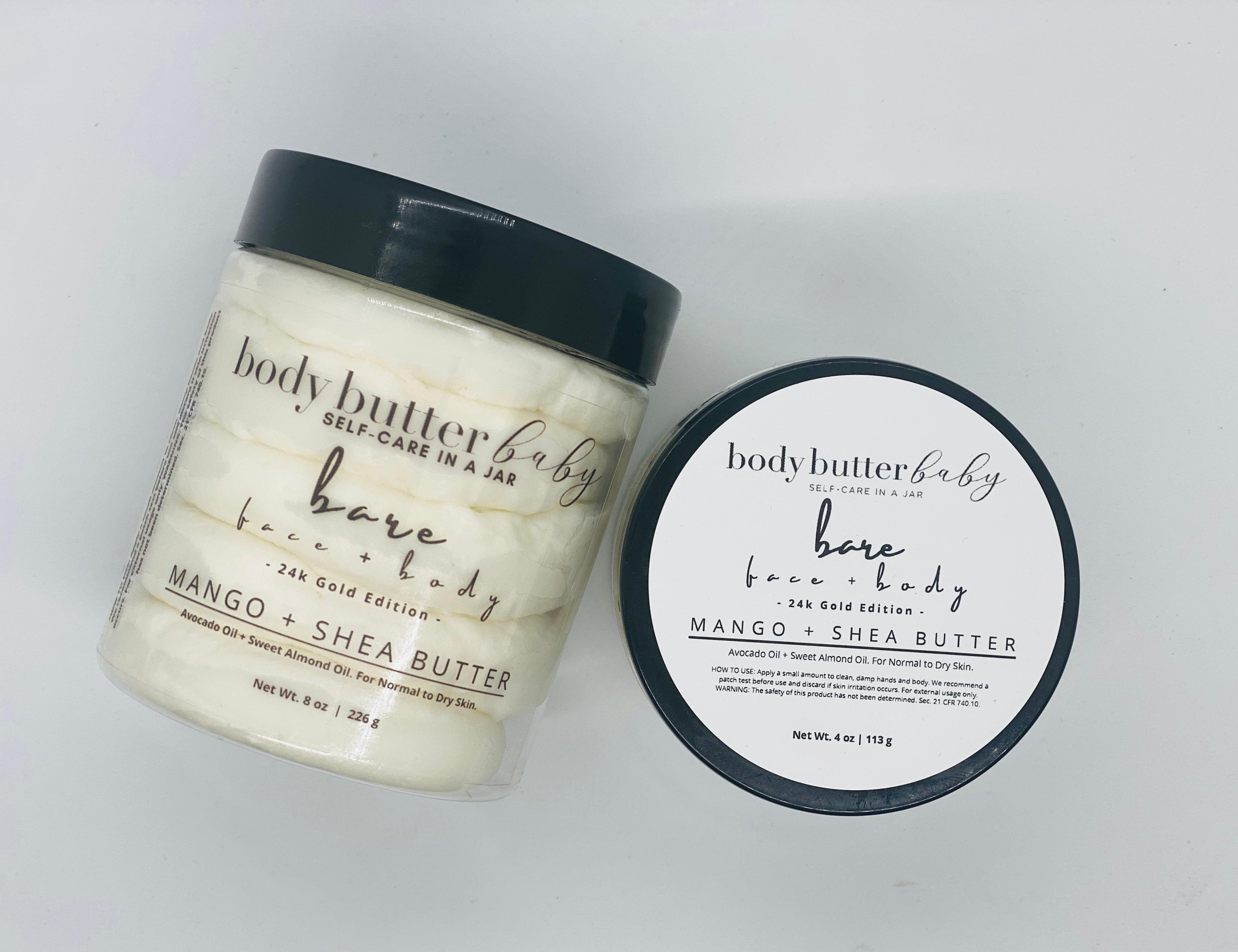 bare face + body whipped body butter
